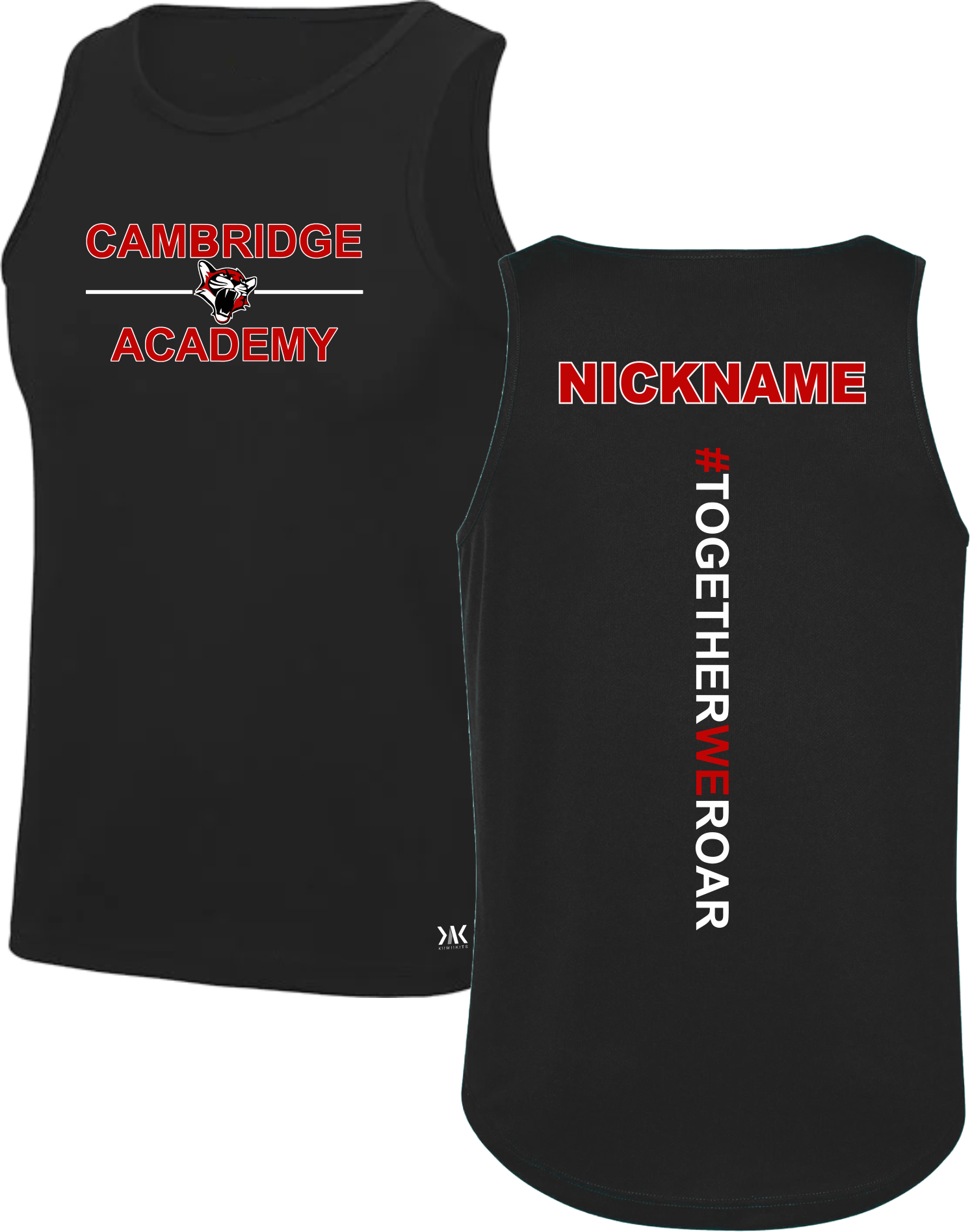 Academy Personalised Vest with Back Logo