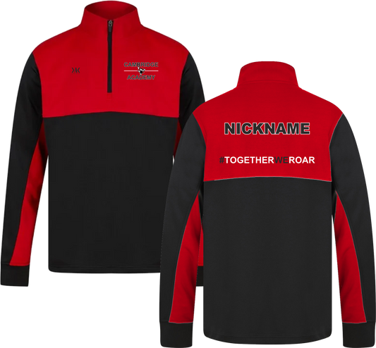 Academy Personalised 1/4 Zip Top with Back Logo
